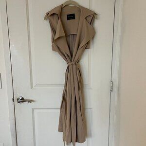 Massimo Dutti Sleeveless Trench Coat Small
